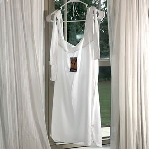 ASOS Esmee white swing mini beach dress sz 12